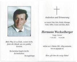 Wechselberger Hermann, vulgo "Brugger Hermann"