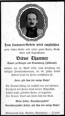 Thanner, Vitus