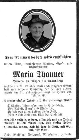 Thanner, Maria