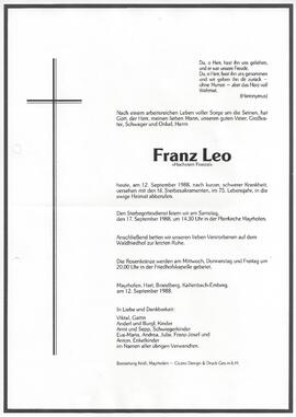 Leo Franz, vulgo "Hochstein Franzal"