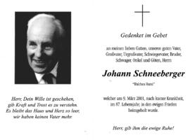 Schneeberger, Johann