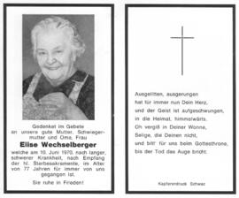 Wechselberger, Elise