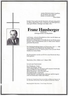 Hausberger Franz