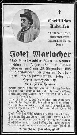 Mariacher, Josef