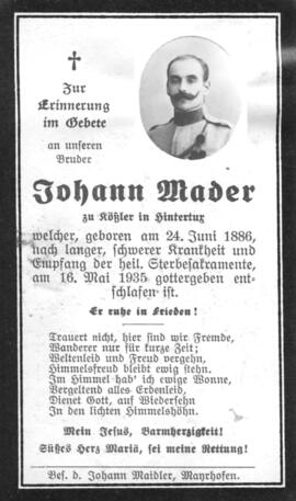 Mader, Johann