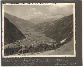 Wiesenhof Blick auf Mayrhofen u Tal aus