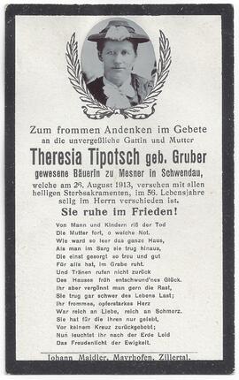 Tipotsch Theresia, geborene Gruber