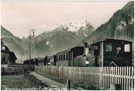 200 Bahnhof Mayrhofen und Dampfzug Zillertalbahn