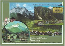 Historische Postkarte Hotel Neuhaus etc.