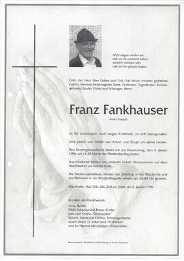 Fankhauser Franz, vulgo &quot;Holis Franzal&quot;