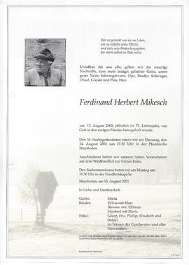 Mikesch Ferdinand Herbert