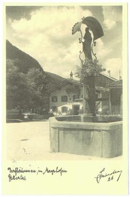 Marienbrunnen und Kramerwirt 1949