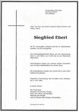 Eberl Siegfried