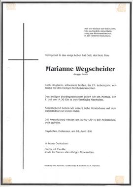 Wegscheider Marianne, vulgo "Brugger Moidl"