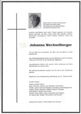 Wechselberger Johanna