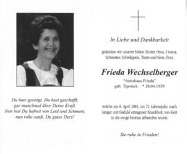 Wechselberger, Frieda