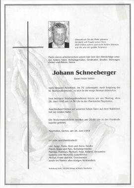 Schneeberger Johann