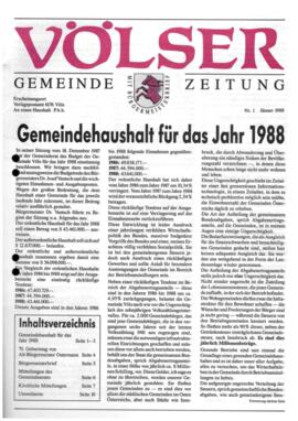 Völser Gemeindezeitung