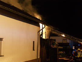 Brand von Stall und Stadl in der Franz Plattner Str.