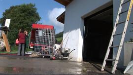 Hochwasser nach schweren Regenfällen in verschiedenen Ortsteilen von Zirl2