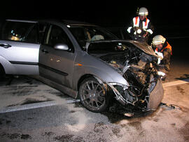 PKW Unfall A12, KM 89, Wildschaden