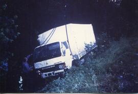 LKW Unfall ,A12, KM 99, Gemüsetransport, Böschung Ausholzen, Fracht umladen