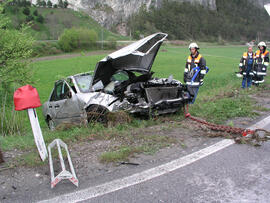 PKW Unfall, B171 bei Martinsbühel