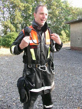Brandschulung am Flughafen Schwechat/2008 09 22