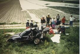 PKW Unfall, A12, KM 86,5, Auto über Böschung, Aufräumarbeiten, Brandschutz
