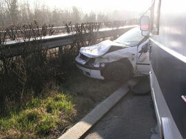 PKW Unfall A12, KM 89