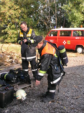 Brandschulung am Flughafen Schwechat/2008 09 22