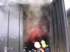 Brandschulung am Flughafen Schwechat 2005/4