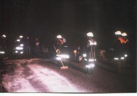 PKW Unfall, B171, KM 87,1, Auto gegen Leitschiene geprallt, Öl- Benzinaustritt