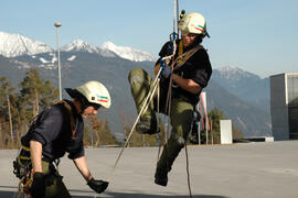 Seiltechnikübung in der LFS/2008 02 23