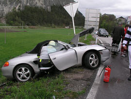 PKW Unfall, B171 bei Martinsbühel