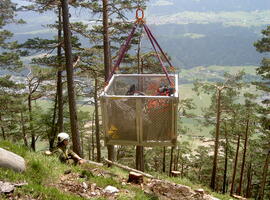 Nachlöscharbeit, Hechenberg, Finstertalegg, Kleiner Hochwandkopf, Hubschraubereinsatz,