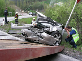 PKW Unfall, B171 bei Martinsbühel