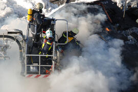 Brand Restaurang MONIKA in der Leutsch