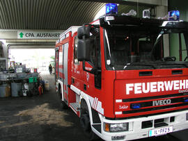 Brand der Schretteranlage bei der Firma Freudenthaler, Hilfeleistung für FF Inzing