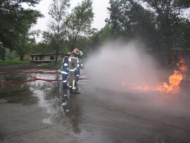 Brandschulung am Flughafen Schwechat 2005/4