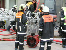 Brand einer Staubschutzisolierung bei der Firma RÖFIX