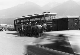 Omnibus mit Bremsschaden am Zirlerberg