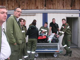Brandschulung am Flughafen Schwechat/2008 09 22
