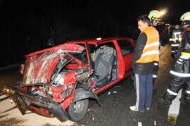 PKW Unfall A12, Richtung Westen