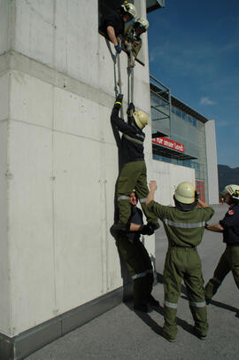 Seiltechnikübung in der LFS/2008 02 23