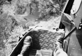 Waldbrand oberhalb Martinswand, Hubschraubereinsatz