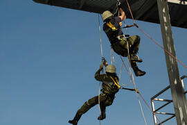 Seiltechnikübung in der LFS/2008 02 23