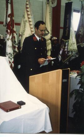 Segnung des neu gestalteten Feuerwehrhauses  1996 06 23 feuerwehrh19