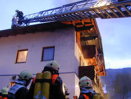 Brand im Dachboden - Am Anger 1