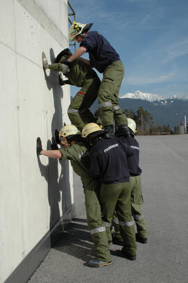 Seiltechnikübung in der LFS/2008 02 23